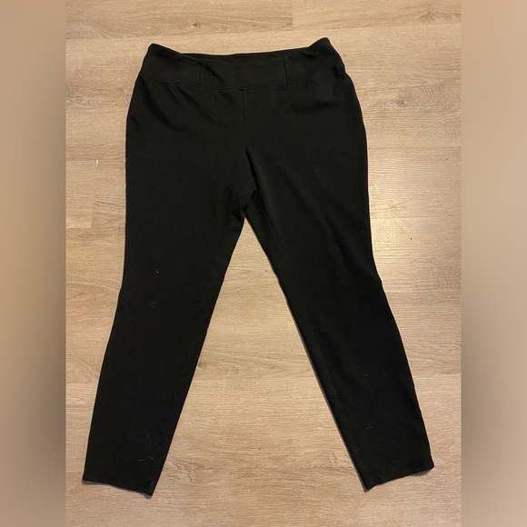 C EST 1946 Women’s Black casual cropped ankle length leggings - Picture 1 of 4